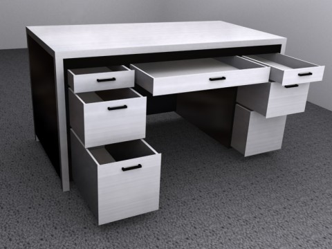 Metal Desk Render by Picolini