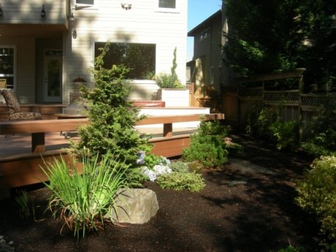 Tidy Garden With Decking