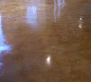 Brown Coloured Concrete Floor