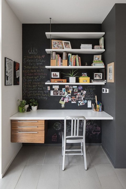 Chalkboard home office