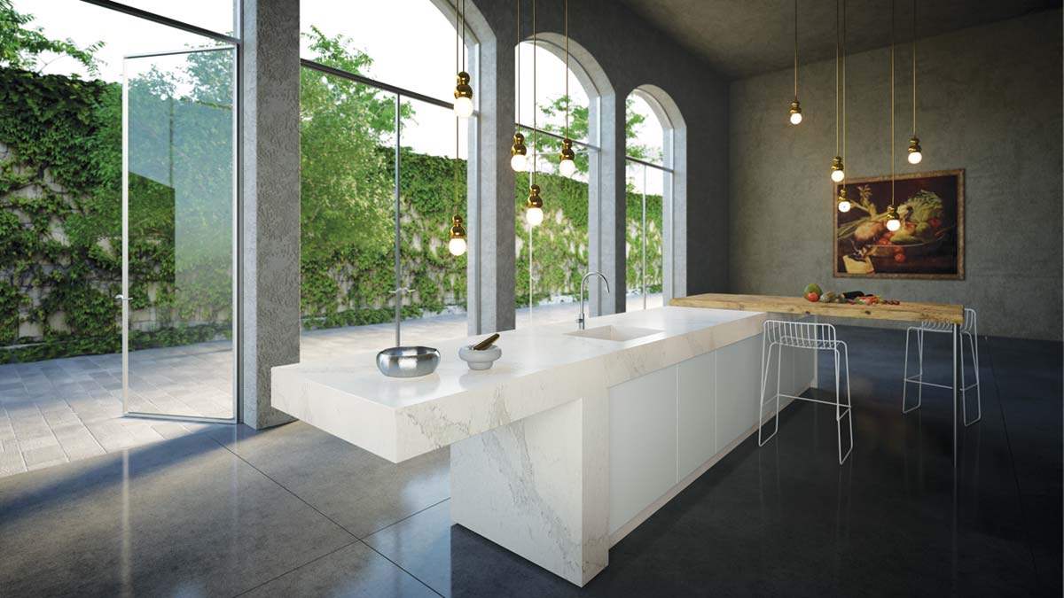 Designer Kitchen With Caesarstone Worktops