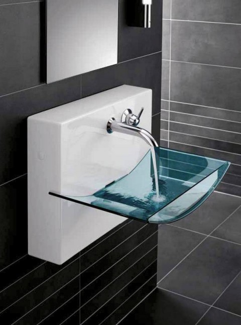 Designer Floating Glass Sink