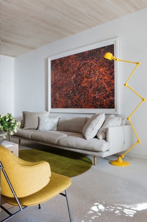 10 Designer Floor Lamps - Jardan ‘Nook’ sofa & Jieldé lamp. 