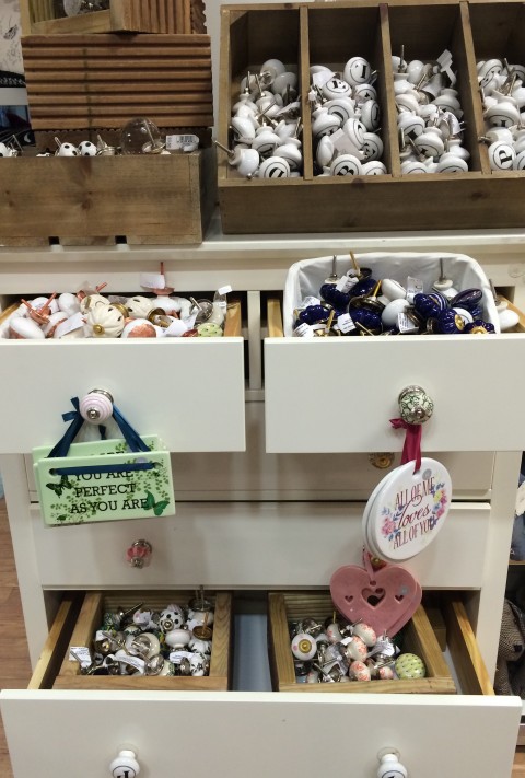 Marks & Spencer's Shabby Chic Cupboard With Door Knob Display