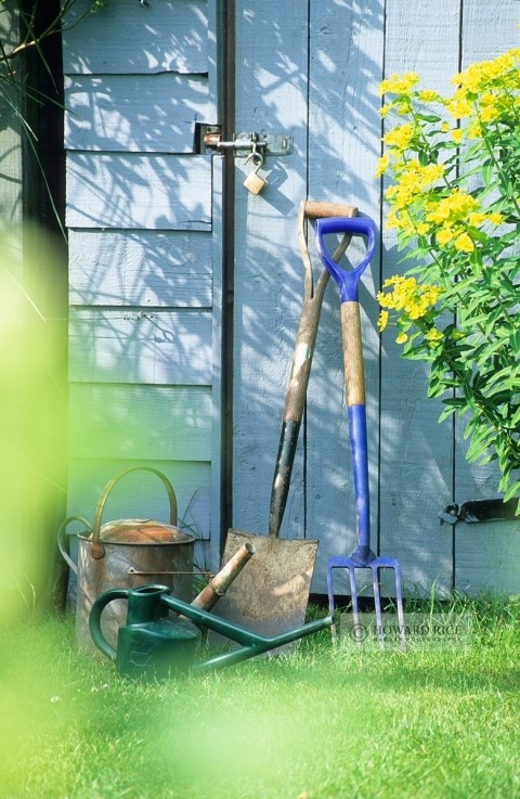 Awesome Gardening Gift Ideas For The Gardener In Your Life - Garden Tools & Blue Garden Shed