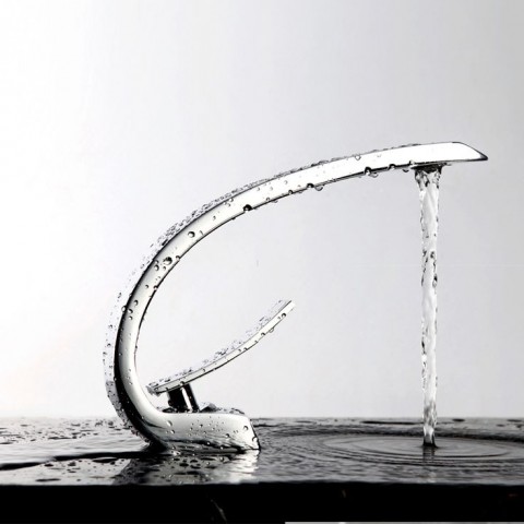 Designer Bathroom Faucets - Bakala Modern Waterfall Mixer Faucet