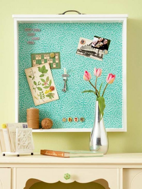 3 Upcycling Projects You Can Start Today - Drawer Bulletin Board