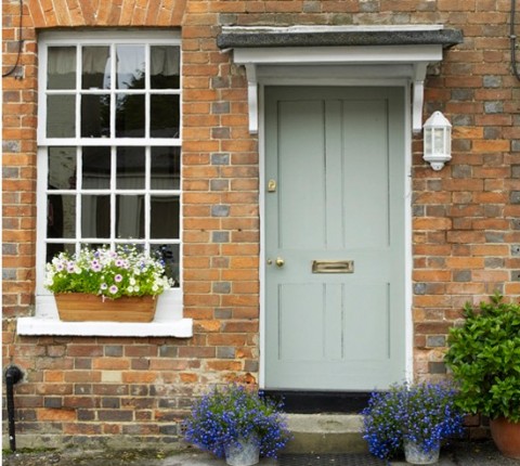 6 Ways To Add Value To The Exterior Of Your Property - Wooden Door & Wooden Sash Window