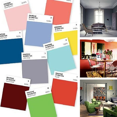 Interior Design Trends For 2016 - Pantone's Top 10 Colours For Spring 2016
