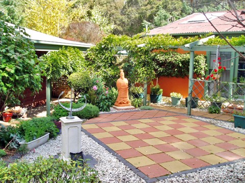 Patio Ideas For Your Garden - Chessboard Patio