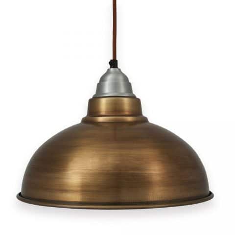 Industrial Materials For Your Interior - Manhattan Industrial Brass Vintage Pendant Light