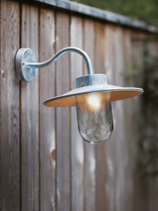 Creating The Perfect Outdoor Lighting - Galvanised Swan Neck Light