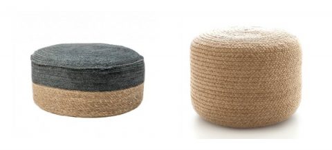 Jute Pouffes