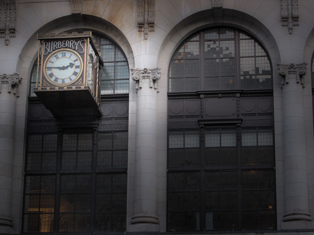 Clock, Haymarket, London - Photo by Jon Curnow