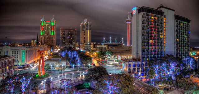 San Antonio (Texas) lights - Photo by Brandon Watts