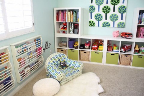 Kids bedroom with storage