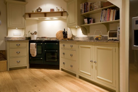 Warm modern country kitchen