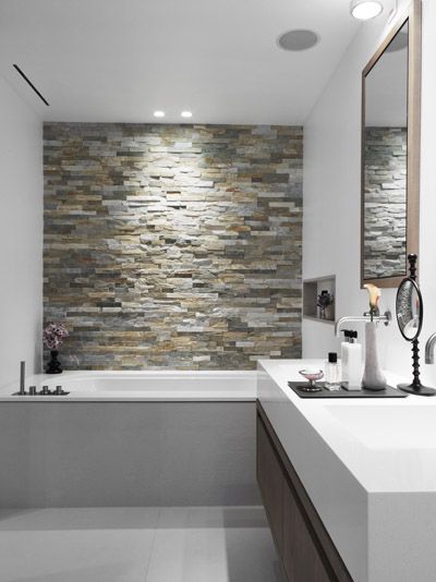 6 Great Ideas to Brighten Your Bathroom With a Feature Wall