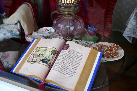 Ornate Light and Book