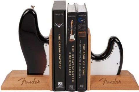 Fender Stratocaster shape book ends