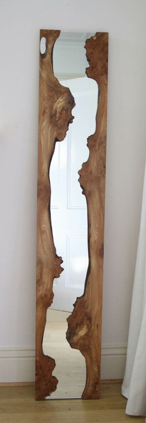 Wood based mirror frame