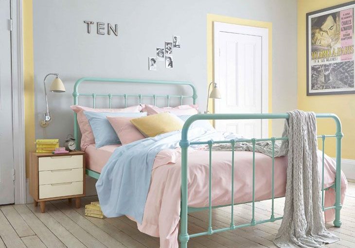 Five Ways To Brighten A Dull And Boring Bedroom - Pastel Pink, Yellow & Blue