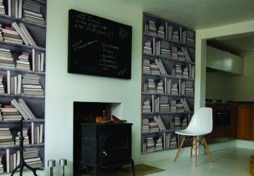 2016 Pattern Trends: Which Wallpaper Personality Are You? Vintage Bookshelf Wallpaper