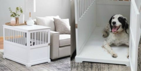 10 Pieces Of Dual-Purpose Furniture We're Currently Obsessed With - Dog Crate End Table