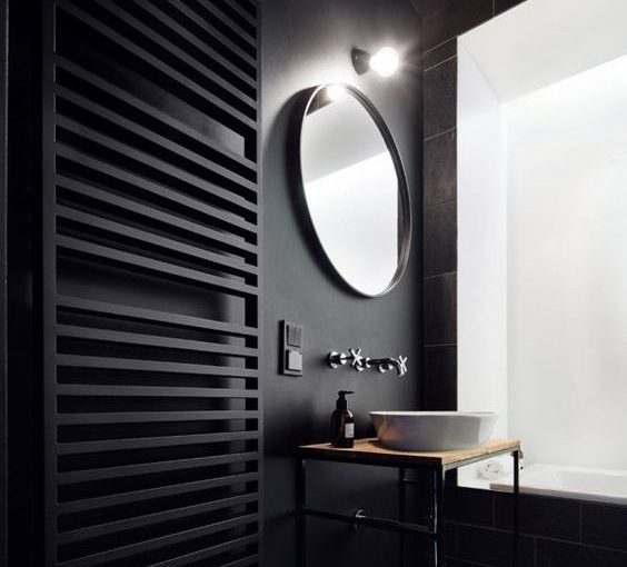 The Many Benefits of Top Quality Towel Warmers - black contemporary towel warmer - From usa.hudsonreed.com