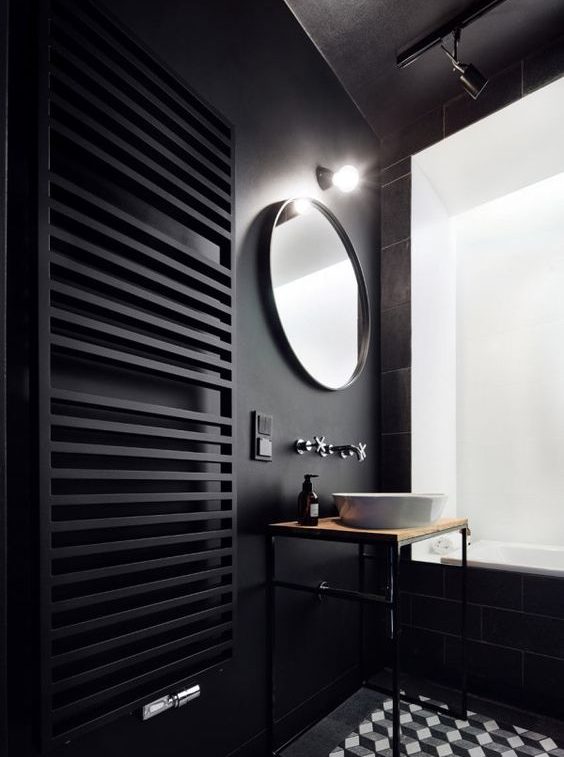 The Many Benefits of Top Quality Towel Warmers - black contemporary towel warmer - From usa.hudsonreed.com