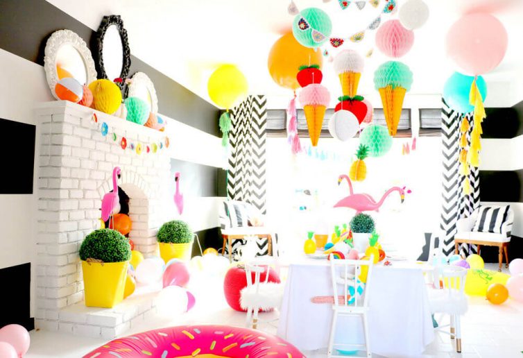 Indoor Summer ‘Garden’ Party - Image From www.lenzo.com.au - Photo By Tiny Little Pads