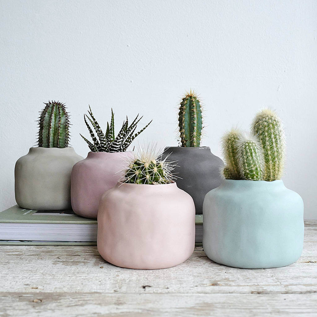 Autumn 2017 Trend Watch:  Muted Colours - Five Muted Pastel Vase Pots - From NotOnTheHighSteet.com