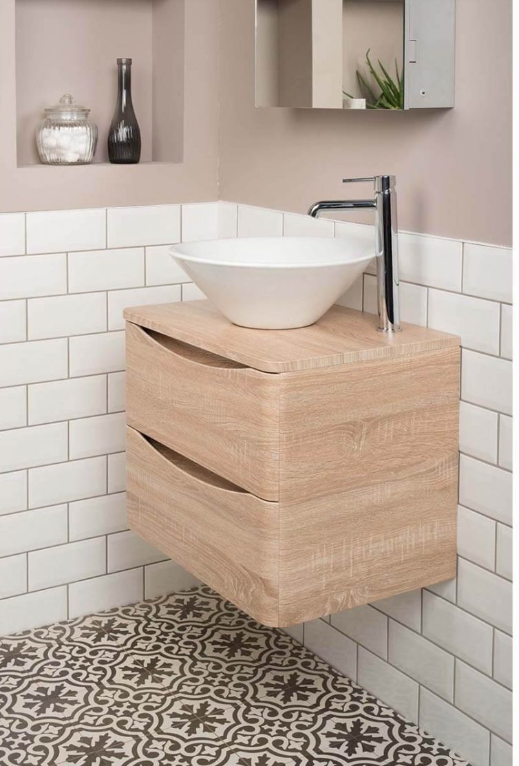 Functional Bathroom Solutions For Limited Space - Wall Mounted Vanity Unit