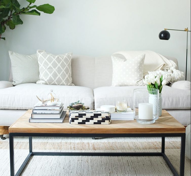 Decorating A Small Starter Home: Top Tips - Lounge - Image From TheEveryGirl.com