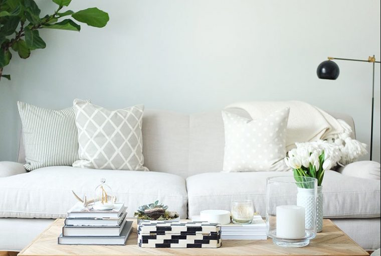 Decorating A Small Starter Home: Top Tips - Lounge - Image From TheEveryGirl.com