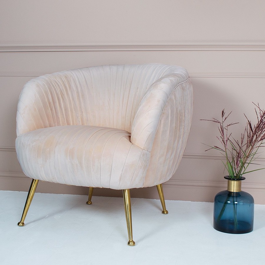 blush pink chair