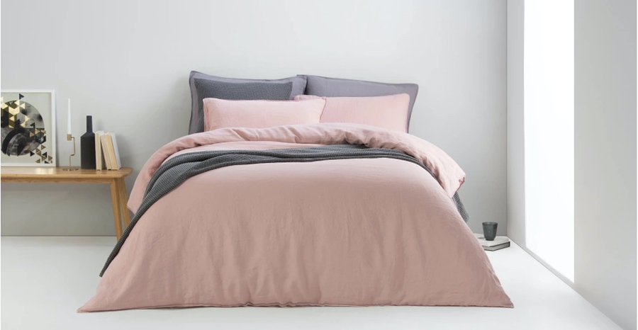 Blush pink bedding set