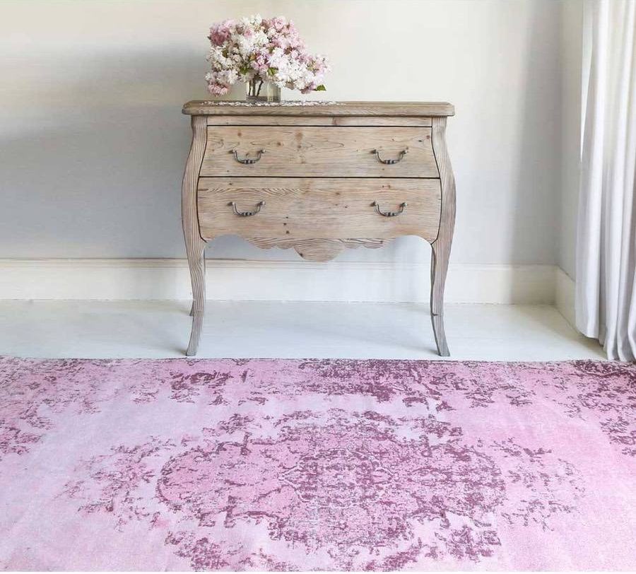 blush pink rug