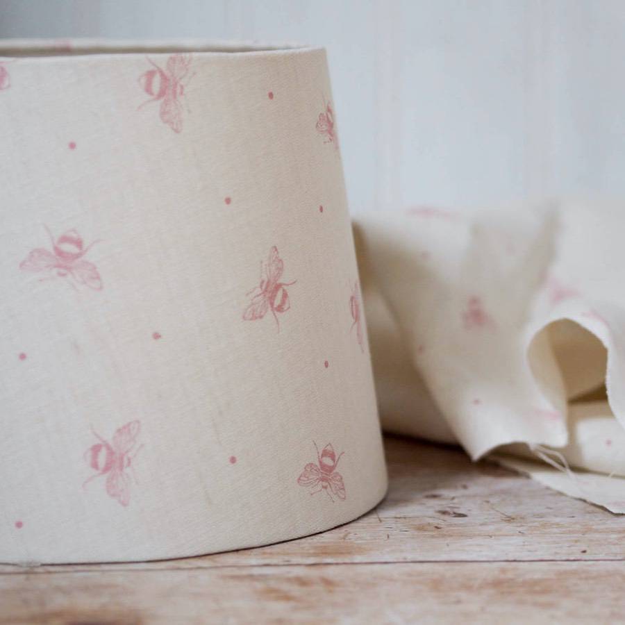 blush pink lampshade