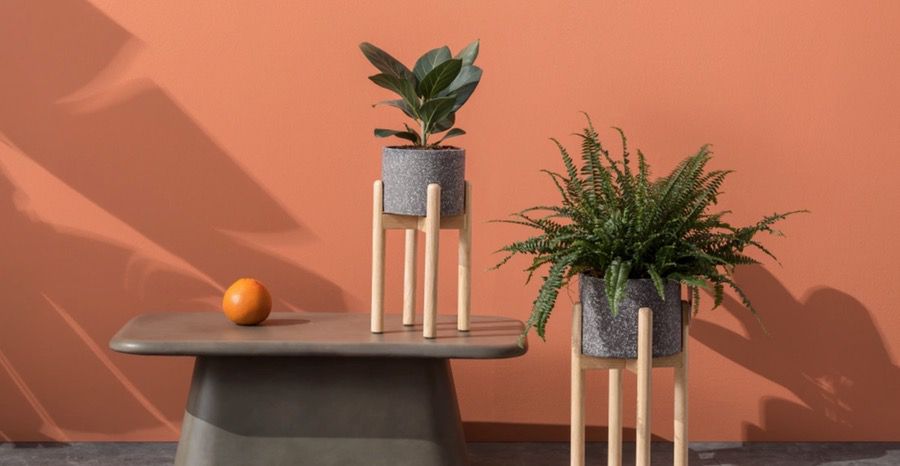 terrazzo plant holders