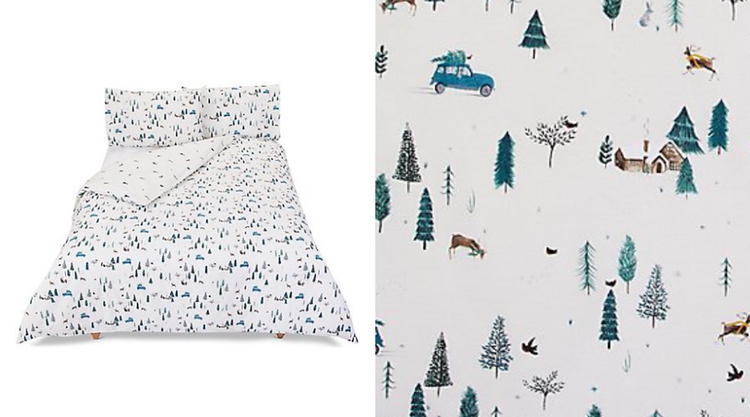 alpine lodge nordic print bedding