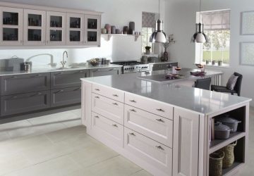 Dusk pink kitchen from burbidge.co.uk