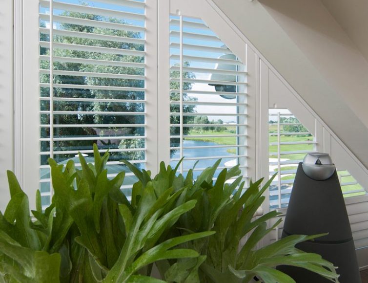 Shutters Breathe Life Into Odd Shaped Windows - Image Via CheapShutters.co.uk