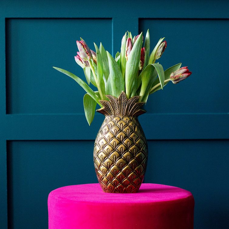 Quirky Vases And Pretty Planters - Handmade Brass Pineapple Vase - Audenza.com