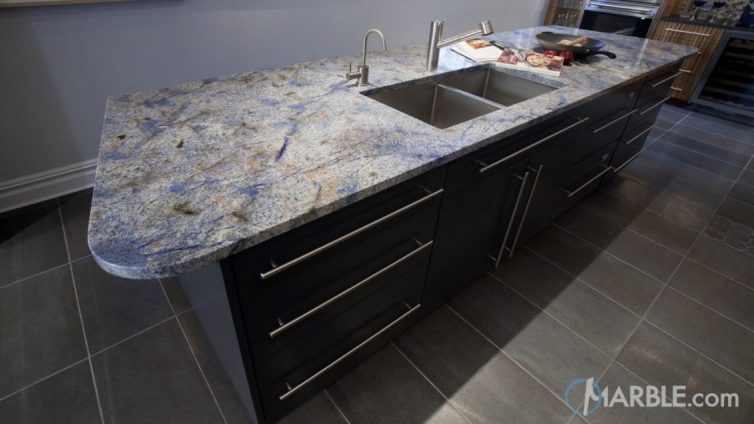 Countertop Estimator; Crucial To Making The Right Countertop Choice - Blue Bahia Granite - Image Via Marble.com