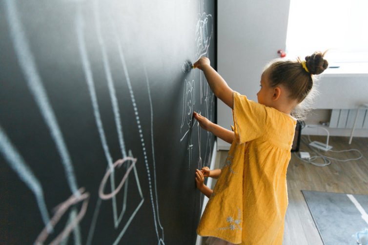 Kids Chalk Wall