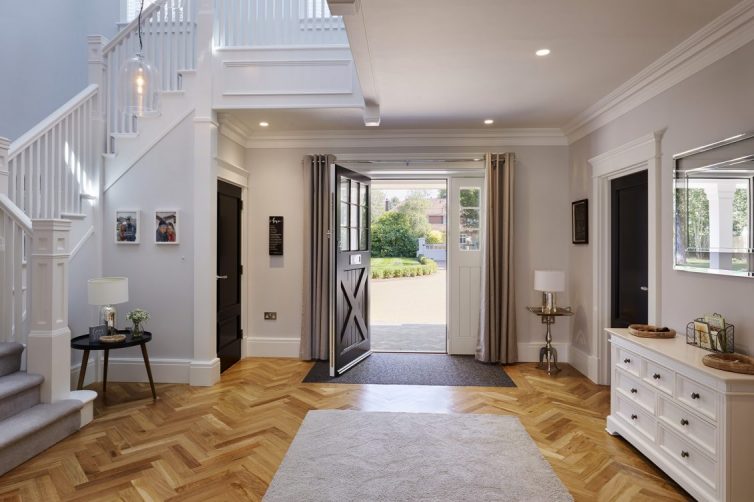 Hallway with high skirting boards