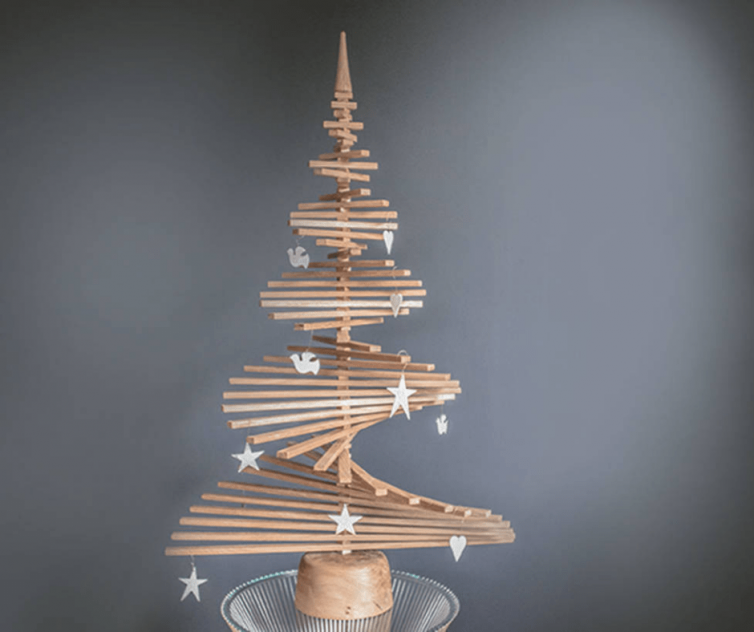 Alternative Oak Christmas Tree by NATURAL WOOD COMPANY - Image Via NotOnTheHighStreet.com