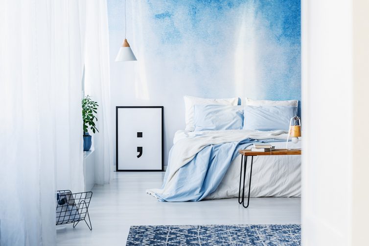 Blue bedroom