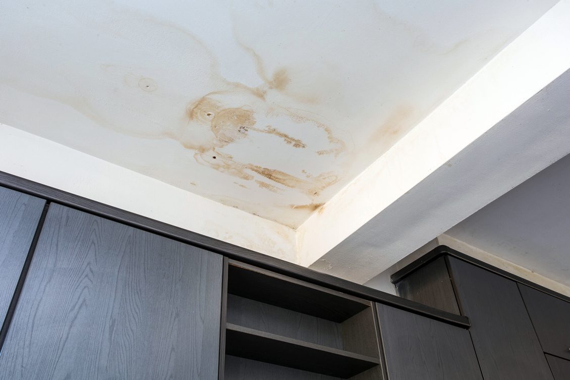 Water stain on ceiling
